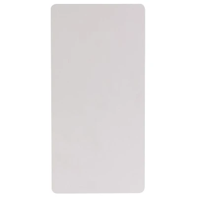 Emma And Oliver 4-Foot Granite White Plastic Folding Table - Banquet / Event Folding Table 5 Emma And Oliver 4-Foot Granite White Plastic Folding Table - Banquet / Event Folding Table - Image 5