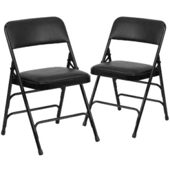 Emma And Oliver 2 Pack Home & Office Portable Party Events Padded Metal Folding Chair -Emma And Oliver GUEST 6659e30b a78b 464a b73f 4348a555d31a