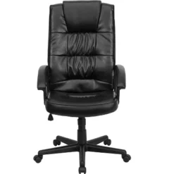 Emma And Oliver High Back Black LeatherSoft Soft Ripple Executive Swivel Office Chair - Arms -Emma And Oliver GUEST 676517c4 1d50 4a1b 8784 d733a8c9ef3c