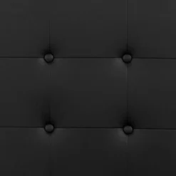Emma And Oliver Button Tufted Upholstered Queen Size Headboard In Black Vinyl -Emma And Oliver GUEST 679e02f3 cb21 4f38 a7b9 aecd0f2f2556