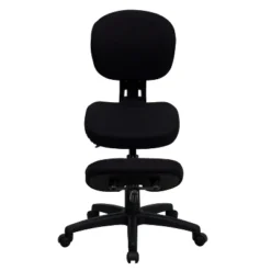 Emma And Oliver Mobile Ergonomic Kneeling Posture Task Office Chair In Black Fabric -Emma And Oliver GUEST 67e4ecbd 3d08 4d76 8e91 a3ad84a22d09