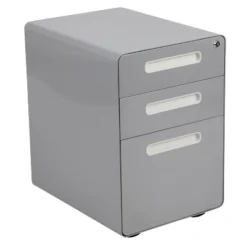 Emma And Oliver Ergonomic 3-Drawer Mobile Locking Filing Cabinet Storage Organizer -Emma And Oliver GUEST 6bb4d25e e17b 4c75 896a 84841cee7c73