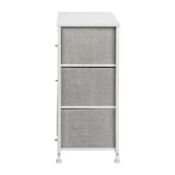 Emma And Oliver 3 Drawer Vertical Storage Dresser With Wood Top & Fabric Pull Drawers -Emma And Oliver GUEST 6c6b08a3 0c1a 47e6 aadf a6c51a2dda42