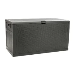 Emma And Oliver 120 Gallon Plastic Deck Box For Outdoor Patio Storage & Deck Organization -Emma And Oliver GUEST 6c98d95d 0b5f 4b88 8107 aba18dae3325