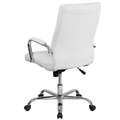 Emma And Oliver High Back Executive Swivel Office Chair With Metal Frame And Arms -Emma And Oliver GUEST 6cccc6b3 9185 4934 b3aa 2c74ae6fe2f2