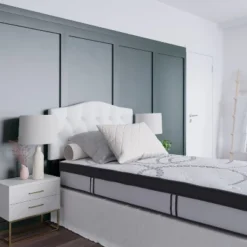 Emma And Oliver 10 Inch Pocket Spring Mattress - Premium Mattress -Emma And Oliver GUEST 6d6ad43d a8b8 4e8d 9983 2746f7fca8f2