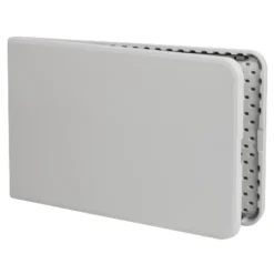 Emma And Oliver 8' Bi-Fold White Plastic Event/Training Folding Table Set W/ 10 Folding Chairs -Emma And Oliver GUEST 6e817341 b124 4c91 9d67 9034d2ec5cd2