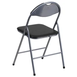 Emma And Oliver 4 Pack Black Vinyl Padded Metal Folding Chair Home Office 19 Emma And Oliver 4 Pack Black Vinyl Padded Metal Folding Chair Home Office -Emma And Oliver GUEST 6f1846c6 cb93 45a5 b859 0437c4d03c37