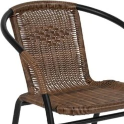 Emma And Oliver 2 Pack Rattan Indoor-Outdoor Restaurant Stack Chair With Curved Back -Emma And Oliver GUEST 6f95a37f c9e6 4432 b4f5 0264c7976e36