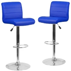 Emma And Oliver 2 Pack Contemporary Vinyl Adjustable Height Barstool With Rolled Seat And Chrome Base 19 Emma And Oliver 2 Pack Contemporary Vinyl Adjustable Height Barstool With Rolled Seat And Chrome Base -Emma And Oliver GUEST 709fbb7f e2fc 474d 9a32 1ece8408af3d