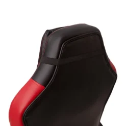 Emma And Oliver Ergonomic High Back Swivel Gaming Chair With Diamond Stitch Black Faux Leather Upholstery With Red Accent Stripes, Padded Arms -Emma And Oliver GUEST 717061be 56a0 4a91 9831 980729b52c44