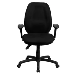 Emma And Oliver High Back Fabric 3-Paddle Ergonomic Swivel Office Chair Adjustable Arms -Emma And Oliver GUEST 717f4d8a 5e38 4b53 ba8d 8d4f21ed1e71