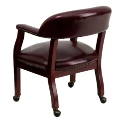 Emma And Oliver Conference Chair With Accent Nail Trim And Casters -Emma And Oliver GUEST 71f924be 326c 4f55 a632 031eea519546