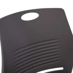 Emma And Oliver Heavy Duty 660 Lb. Capacity Ergonomic Polypropylene Stack Chair With Perforated Back And Steel Sled Base -Emma And Oliver GUEST 721f6916 81a8 4a33 a3fe 4ac700a8c42c