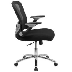 Emma And Oliver Mid-Back Black Mesh Swivel Ergonomic Office Chair - Height Adjustable Flip-Up Arms -Emma And Oliver GUEST 73b1f720 21da 4734 a292 eec50dfd4a75