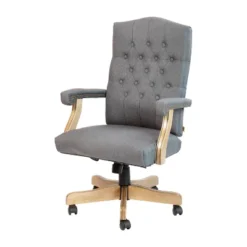 Emma And Oliver Martha Washington Executive Swivel Office Chair With Arms -Emma And Oliver GUEST 74ee7f95 a042 45d7 bd0b 93235d9dc794