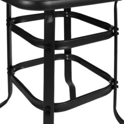 Emma And Oliver 5 Piece Outdoor Bar Height Set-Glass Patio Bar Table-All-Weather Barstools -Emma And Oliver GUEST 7554eabd c258 4578 a56b f0b8557bb1fc