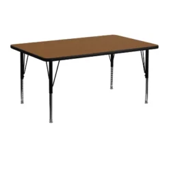 Emma And Oliver 24x48 Rectangle HP Laminate Adjustable Preschool Activity Table -Emma And Oliver GUEST 75c82217 724e 4603 8d65 e404901baa35