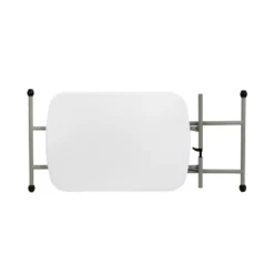 Emma And Oliver Height Adjustable Plastic Folding TV Tray/Laptop Table In Granite White -Emma And Oliver GUEST 7691e29b 70ca 4d6e a08f 3e3ad6823fbd