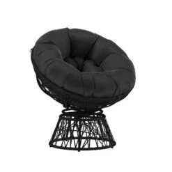 Emma And Oliver Swivel Patio Chair With Cushion -Emma And Oliver GUEST 76cafcc1 2bbe 494d 85a8 d1d1d0e3b092