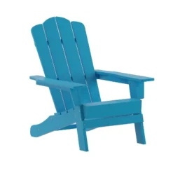 Emma And Oliver Set Of 4 Adirondack Chairs With Cup Holders, Weather Resistant HDPE Adirondack Chairs -Emma And Oliver GUEST 77e67630 2d58 4b38 ba8b f316de9971d8