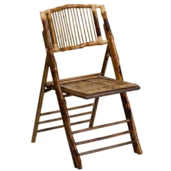 Emma And Oliver 2 Pack Commercial Event Party Rental Bamboo Folding Chair -Emma And Oliver GUEST 780a9a24 f40a 4fd0 9b55 f1355d4a26c4