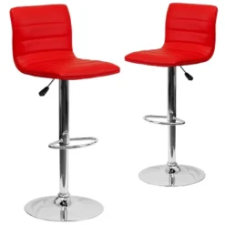 Emma And Oliver Modern Vinyl Adjustable Height Barstool With Horizontal Stitch Back, Set Of 2 38 Emma And Oliver Modern Vinyl Adjustable Height Barstool With Horizontal Stitch Back, Set Of 2 -Emma And Oliver GUEST 786ad1fe 0aad 430f ae85 e166a3050179