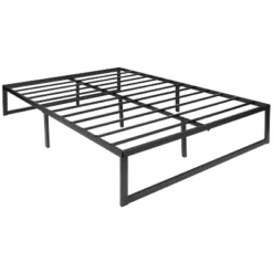 Emma And Oliver 14" Metal Platform Bed With Steel Slat Support And 12.5" Of Underbed Storage - No Box Spring Or Foundation Required 7 Emma And Oliver 14" Metal Platform Bed With Steel Slat Support And 12.5" Of Underbed Storage - No Box Spring Or Foundation Required -Emma And Oliver GUEST 78f1056f 7874 488a 8df5 d64c53a306d3 1