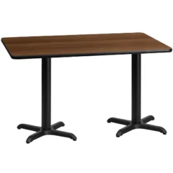 Emma And Oliver 30"x60" Rectangular Laminate Table With 22"x22" Table Height Bases -Emma And Oliver GUEST 79b12c51 0d48 4788 b778 009b06900104