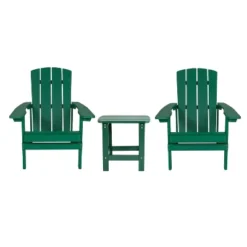 Emma And Oliver Three Piece Hammond Adirondack Style Conversation Set With Two Chairs And Matching Side Table For Indoor And Outdoor Use 31 Emma And Oliver Three Piece Hammond Adirondack Style Conversation Set With Two Chairs And Matching Side Table For Indoor And Outdoor Use -Emma And Oliver GUEST 7c469a62 36b9 4295 85a6 3c448d9c58ee