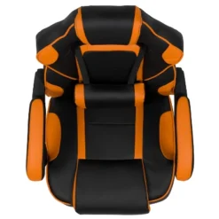 Emma And Oliver Black/Orange Ergonomic Gaming Chair -Recline Back/Arms, Footrest, Massaging Lumbar 21 Emma And Oliver Black/Orange Ergonomic Gaming Chair -Recline Back/Arms, Footrest, Massaging Lumbar -Emma And Oliver GUEST 7dfd07bf b874 4e68 89ad e60d062cc1e7