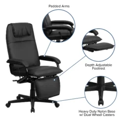 Emma And Oliver High Back Black LeatherSoft Executive Reclining Ergonomic Office Chair With Arms -Emma And Oliver GUEST 7e7ee250 5574 42fe b065 e115f37b5bfd