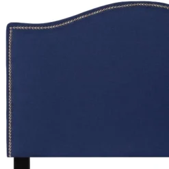 Emma And Oliver Upholstered Twin Size Headboard With Nailtrim In Navy Fabric -Emma And Oliver GUEST 7ed1957d 9031 45bd be5b 2c271478dc01