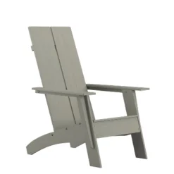 Emma And Oliver Modern Dual Slat Back Indoor/Outdoor Adirondack Style Patio Chair -Emma And Oliver GUEST 7f7b36b5 7461 4a9c ab03 f9fcf23edfbb