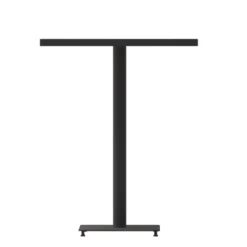 Emma And Oliver Outdoor Bar Height Table With Faux Teak Poly Slats -Emma And Oliver GUEST 81299e82 9254 4e23 a457 644784d38178