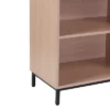 Emma And Oliver 4 Shelf 29.5"H Open Bookcase Storage In Oak Wood Grain Finish