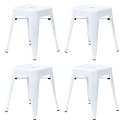 Emma And Oliver 18 Inch Table Height Indoor Stackable Metal Dining Stool-Set Of 4 34 Emma And Oliver 18 Inch Table Height Indoor Stackable Metal Dining Stool-Set Of 4 -Emma And Oliver GUEST 81790acc 5aaa 4e18 9fba 2dc872963757