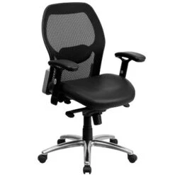 Emma And Oliver Mid-Back Super Mesh Executive Swivel Office Chair, Knee Tilt Control -Emma And Oliver GUEST 81823285 a007 4f5e a243 0aa95872e18c