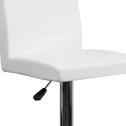Emma And Oliver Panel Back Adjustable Height Barstool With Chrome Base -Emma And Oliver GUEST 823d3c39 5a3e 4001 bb7b b4e9b3053f42