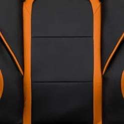 Emma And Oliver Black/Orange Ergonomic Gaming Chair -Recline Back/Arms, Footrest, Massaging Lumbar 15 Emma And Oliver Black/Orange Ergonomic Gaming Chair -Recline Back/Arms, Footrest, Massaging Lumbar -Emma And Oliver GUEST 8254d184 8ebc 4a50 874b 4d125556cc42