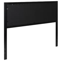 Emma And Oliver Queen Size Metal Headboard - Black Fabric Upholstery Fits Standard Bed Frames -Emma And Oliver GUEST 8366869c 71b5 464b 9771 c98c44fa8514