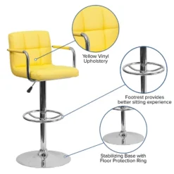 Emma And Oliver Adjustable Bar Stools -Emma And Oliver GUEST 863934cf dbcc 4202 a073 14bb0fe0b610