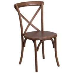 Emma And Oliver Stackable Wood Cross Back Dining Chair -Emma And Oliver GUEST 873c18a1 b6b0 46e4 a3d6 a5fc02c89f14