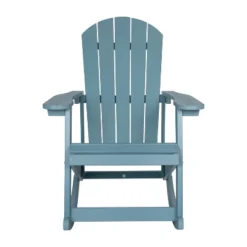 Emma And Oliver Set Of 2 Marcy Classic All-Weather Poly Resin Rocking Adirondack Chairs With Stainless Steel Hardware For Year Round Use -Emma And Oliver GUEST 874767a6 87ec 48d2 96e7 a401f7c00f00