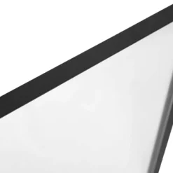 Emma And Oliver Powder Coated Metal Decorative Wall Hanging Mirror With Rounded Corners; Hangs Horizontally Or Vertically -Emma And Oliver GUEST 87e35bf1 389f 4a7f 8eca b72a2189e365