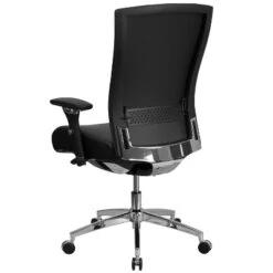 Emma And Oliver 24/7 300 Lb. Rated High Back Swivel Seat Slider Lumbar Ergonomic Office Chair