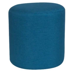Emma And Oliver Upholstered Round Ottoman Pouf -Emma And Oliver GUEST 8871e4f4 1466 4bbb 80f7 ce359c3f3c11