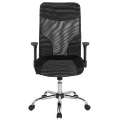 Emma And Oliver High Back Black/White Ergonomic Office Chair With Contemporary Mesh Design -Emma And Oliver GUEST 8b911924 81dd 4c5a ae7f 6ff2eeb1a5ad