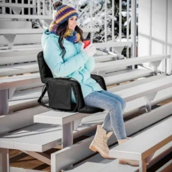 Emma And Oliver Portable Heated Reclining Stadium Chair With Armrests, Padded Back & Heated Seat With Dual Storage Pockets And Backpack Straps -Emma And Oliver GUEST 8b9f51fe 367b 4f85 9055 ad5e4fb4a22b