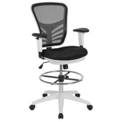 Emma And Oliver Mid-Back Mesh Adjustable Ergonomic Drafting Chair, Task Chair -Emma And Oliver GUEST 8c8ff1ef f2c0 4d8b b771 c2a48886b6cb